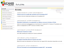 Tablet Screenshot of actualites.ucanss.fr